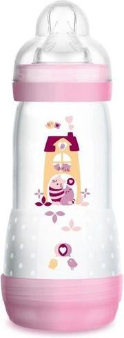 MAM Anti-Colic Easy Start-fles - 320 ml - 0 tot 6 maanden - Speenstroom 3 - Meisje