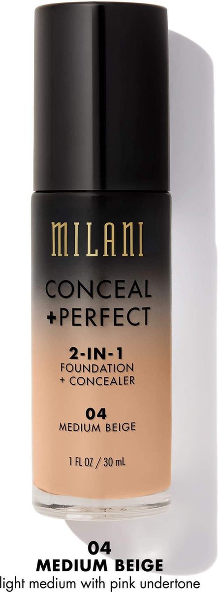 Milani Conceal + Perfect 2-in-1 Foundation + Concealer 04 Medium Beige