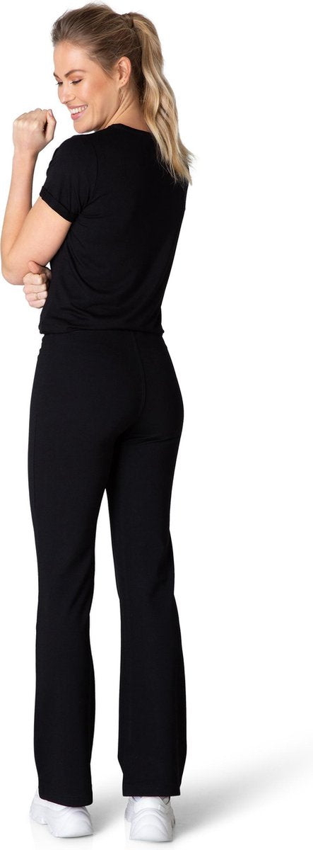 Zwarte flaired broek - Yest