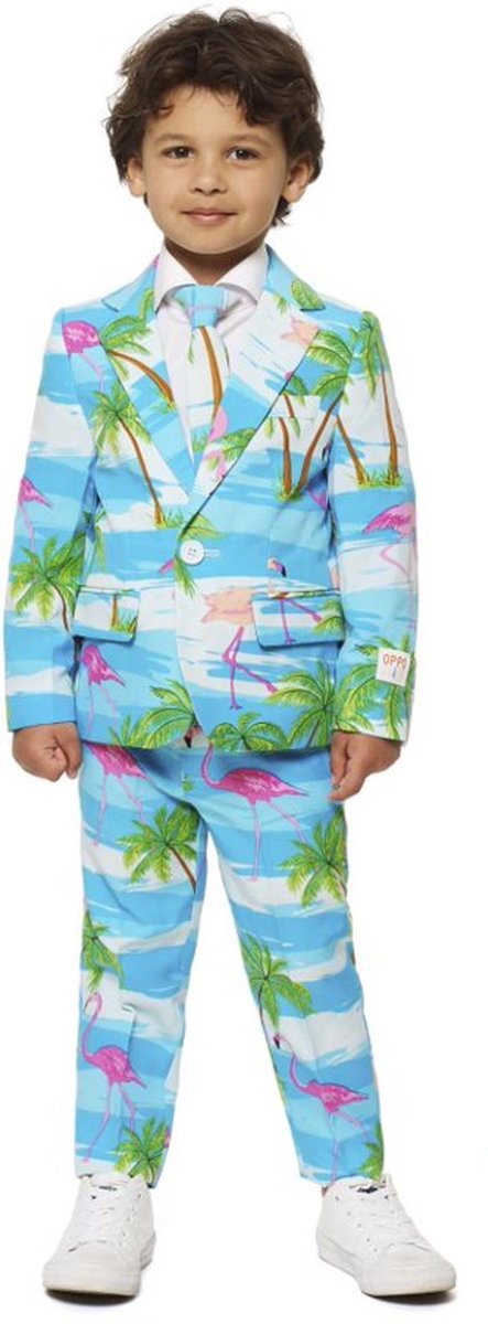 OppoSuits Flaminguy - Jongens Kostuum - Gekleurd - Carnaval - Maat 92/98