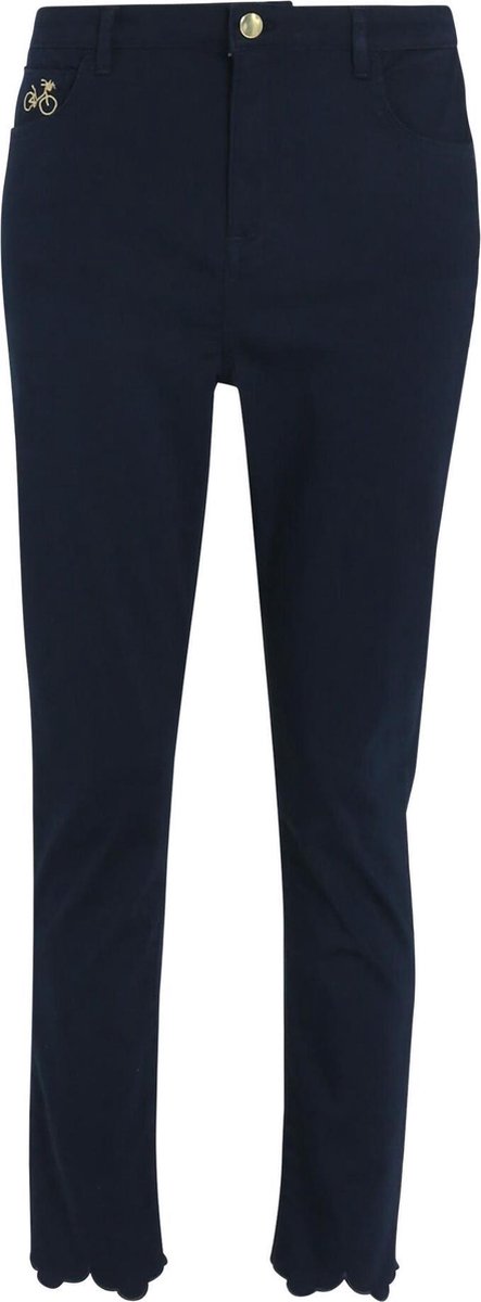 Cassis - Klassieke slim broek - Marineblauw
