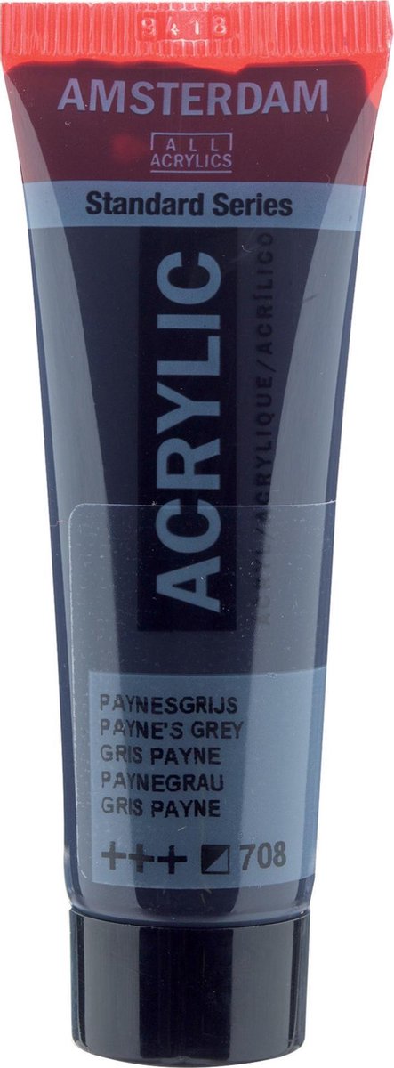 Acrylverf - 708 - Paynes grijs - Amsterdam - 20ml