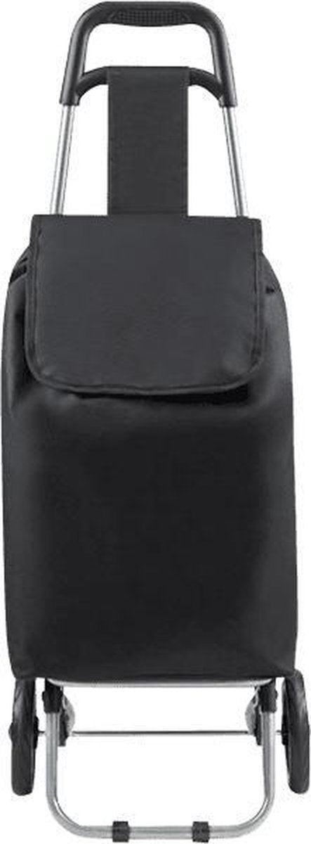 Lowander boodschappentrolley 42 liter - boodschappenkar / boodschappenwagen inklapbaar - zwart