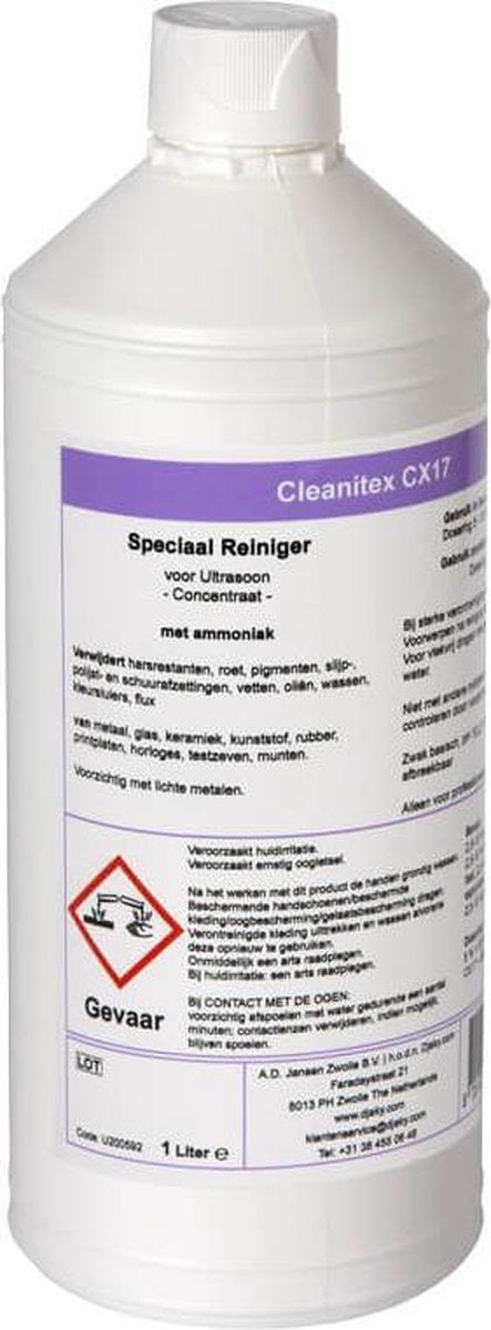 CLEANITEX CX17 - 1L Reinigingsconcentraat voor klokken