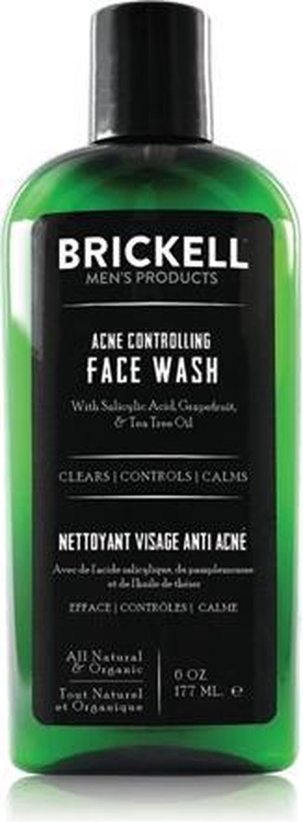 Brickell Men's Acne Controlling Face Wash 177 ml.