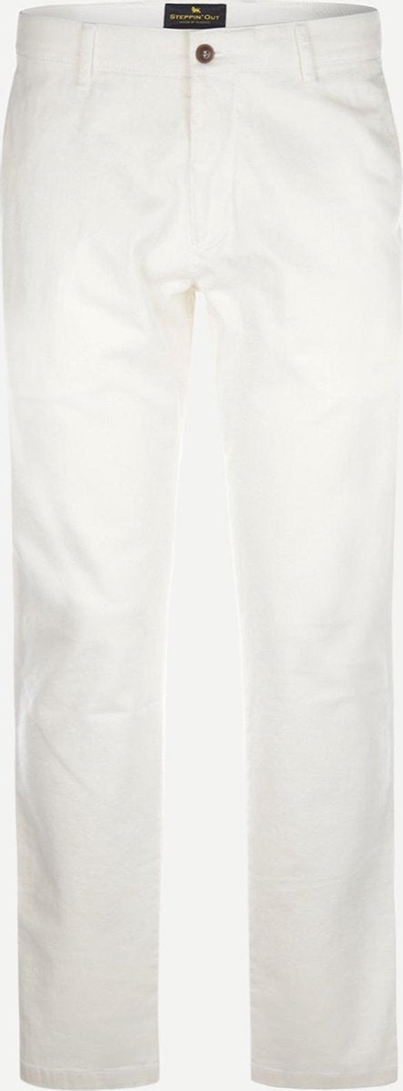 Heren > Steppin' Out Mannen Newbury Chino Wit Katoen Maat: 56