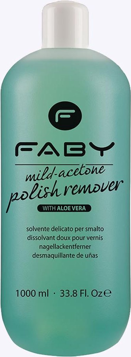 Faby Nagellakremover Mild Dames 500 Ml Vegan Transparant