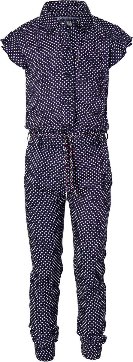 Quapi jumpsuit Francky donker blauw retroprint - maat 92
