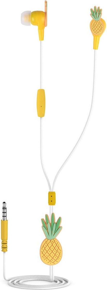 Dresz In-ear Oordopjes Met Ananas Kunststof/siliconen Geel