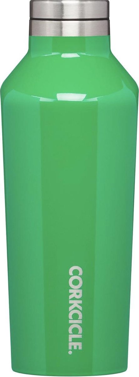 Corkcicle Canteen 270ml - Gloss Putting Green Roestvrijstaal - 9oz. Waterfles en Thermosfles - 3wandig - 25uur koud en 12uur warm - BPA vrij - grote opening voor ijsklontjes