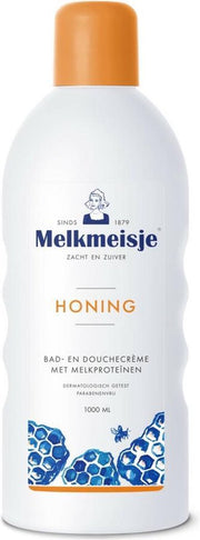 Melkmeisje Honing - 1000 ml - Bad- & Doucheschuim