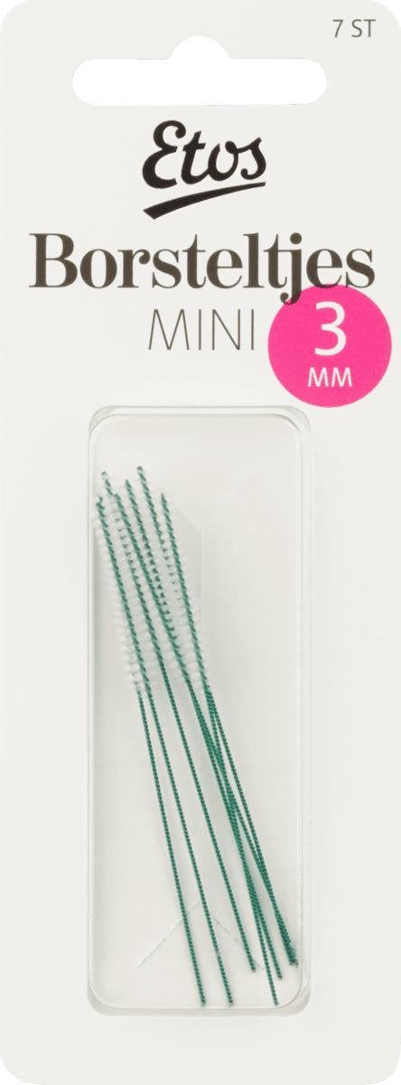 Etos Borsteltjes Mini 3 MM - 42 stuks (6 x 7 stuks)