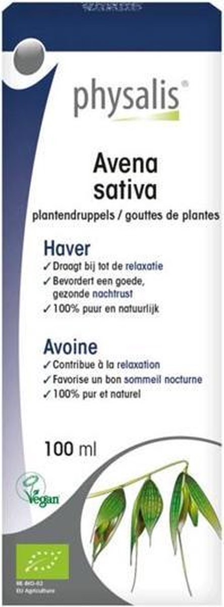 Physalis Plantendruppels Avena Sativa Vloeibaar 100ml