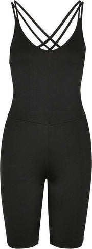Dames Ladies Cycle Jumpsuit zwart
