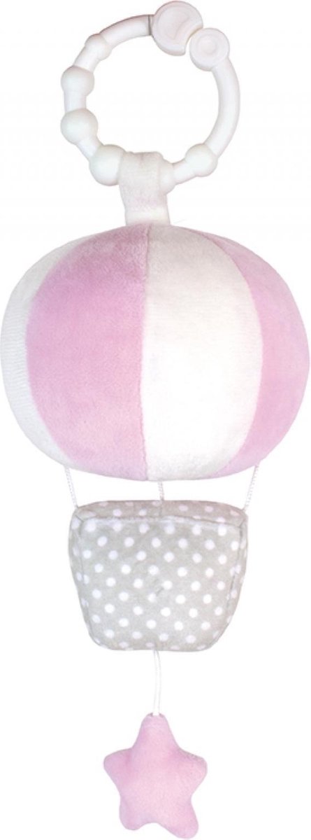 Jabadabado Speelklok luchtballon - Roze