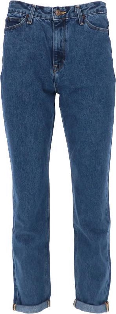 Jeans Mom Straight Blauw