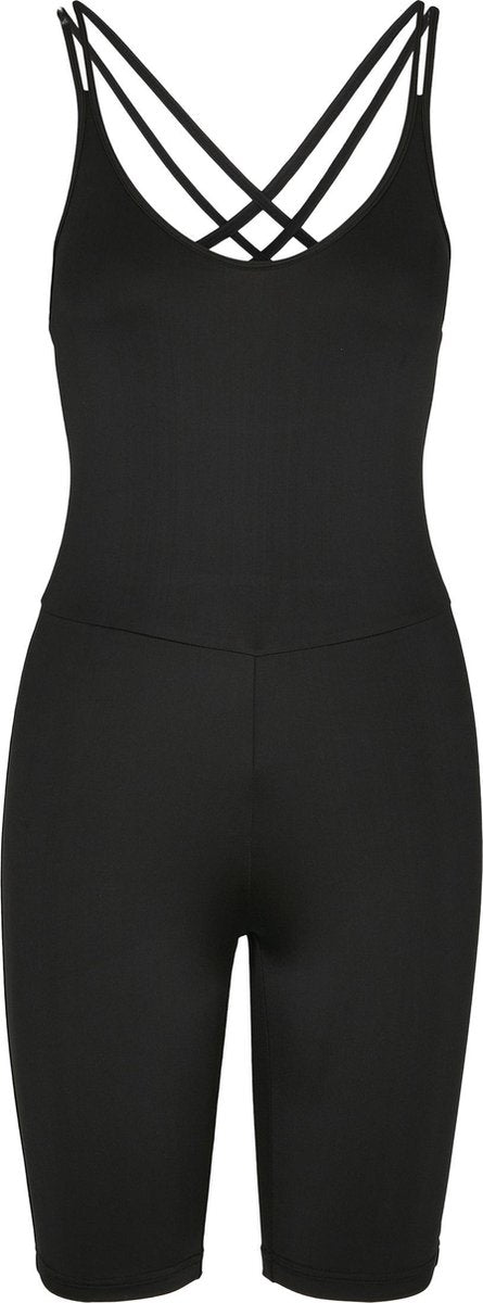 Dames Ladies Cycle Jumpsuit zwart