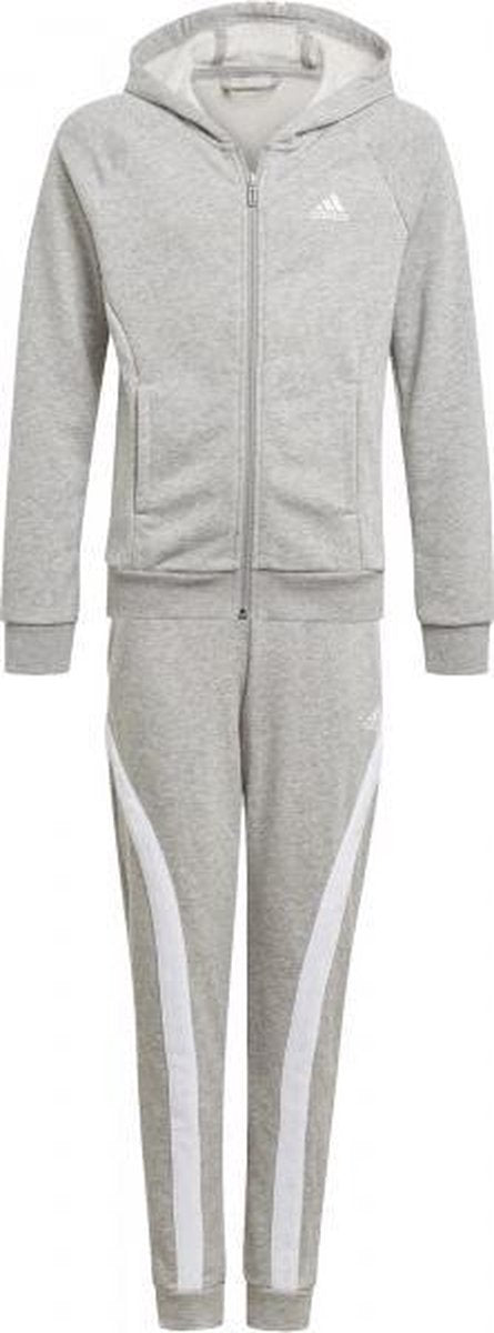adidas Hooded Trainingspak Girls - grijs - maat 128