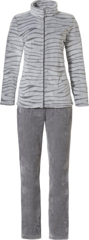 Pastunette Different Stripes Vrouwen Loungewearset - Grey - Maat 40