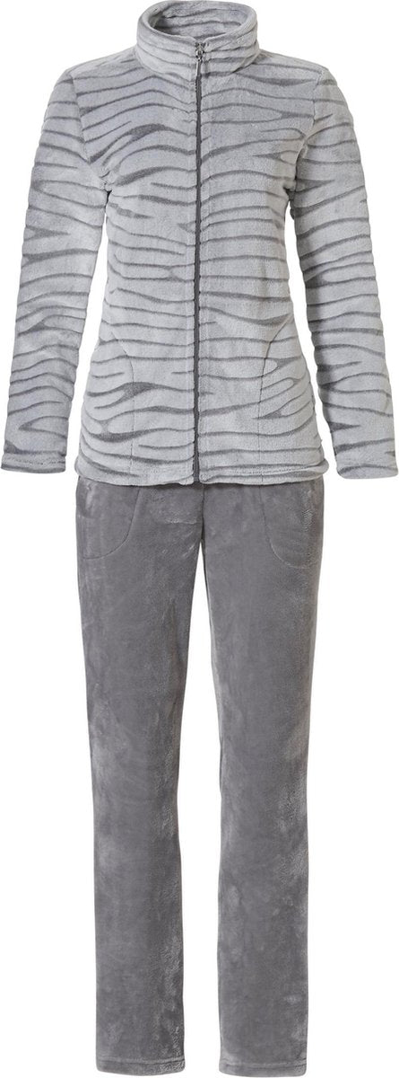 Pastunette Different Stripes Vrouwen Loungewearset - Grey - Maat 40