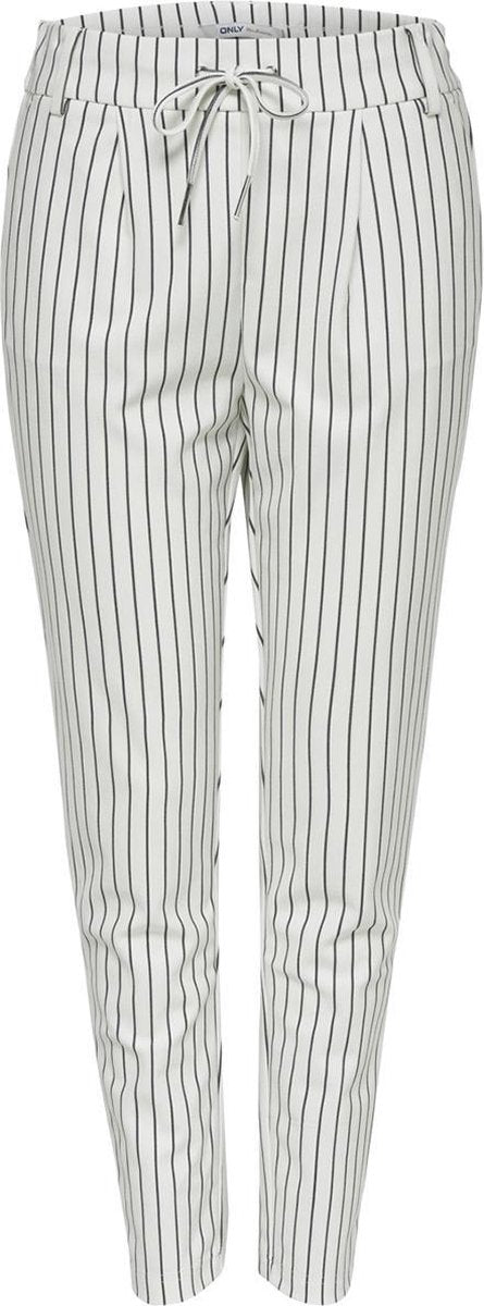 Onlpoptrash Easy Rush Stripe Pnt No 15176615 Cloud Dancer/black