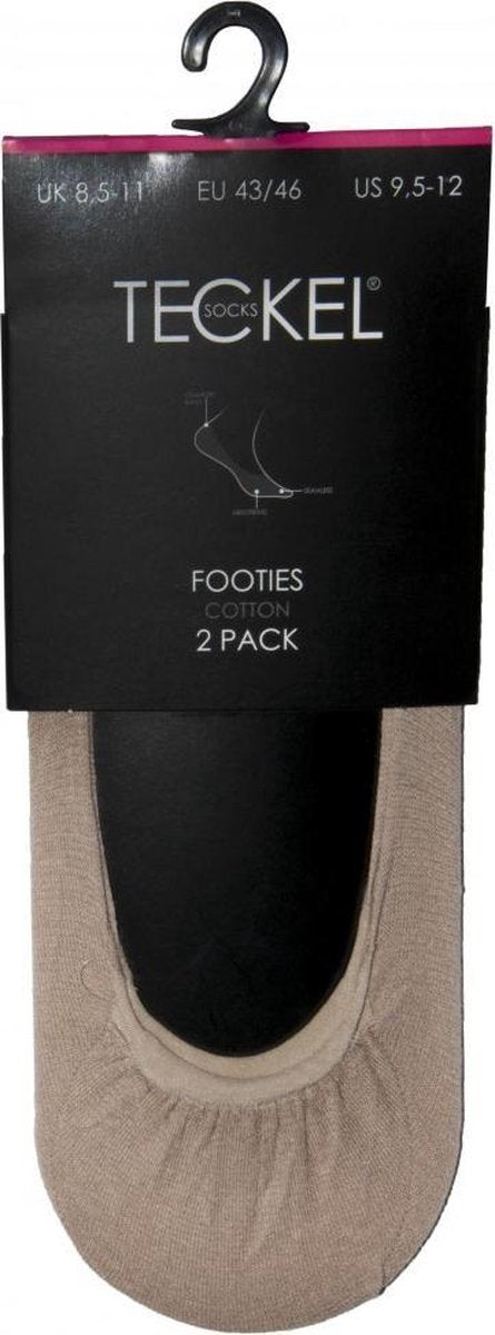 Teckel Sock Footies sokken 10 paar - 39/42 - Wit