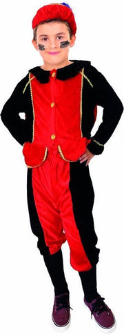 Pietenpak 3-5 Jaar Rood/Zwart
