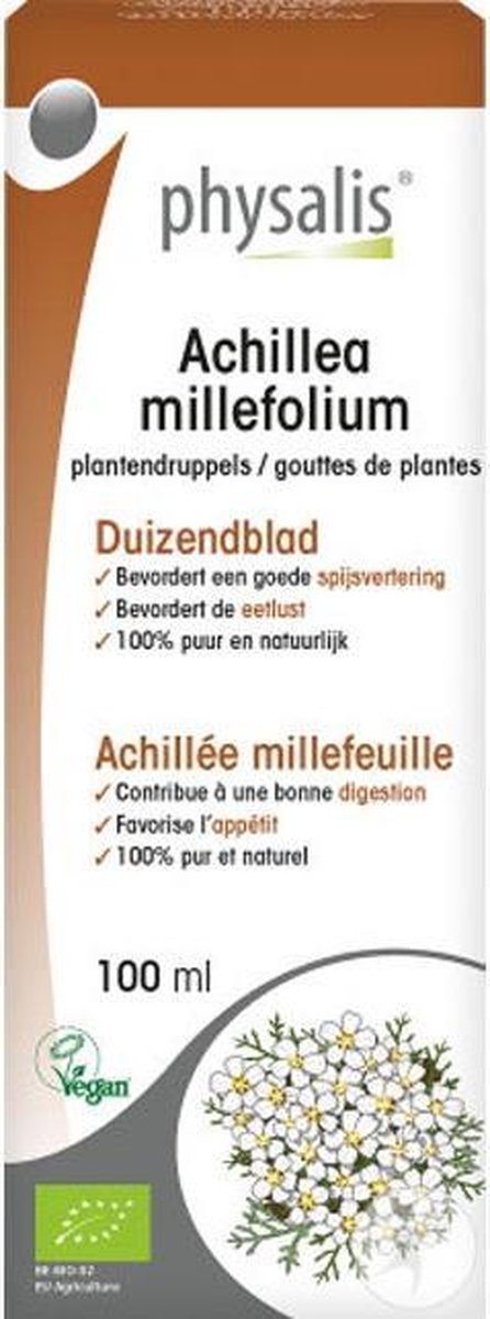Physalis Plantendruppels Achillea Millefolium Vloeibaar 100ml