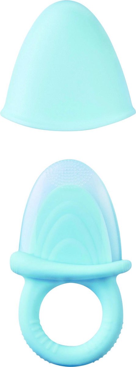 bijtring ijsje 10 cm siliconen blauw