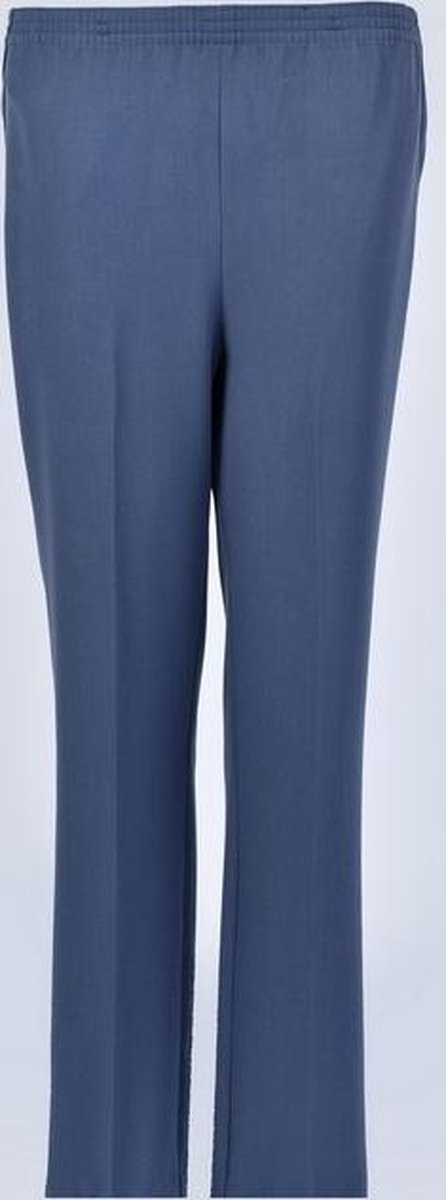 Sensia dames pantalon- elastiek - model Deva - korte lengtemaat - kleur Indigo blauw - maat 38