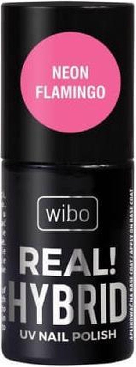 Wibo Real Hybrid UV Nail Polish #4 Neon Flamingo