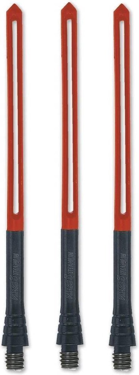 Unicorn Phase 5 Slikstik Shafts Titanium Medium Zwart/rood 3 Stuks