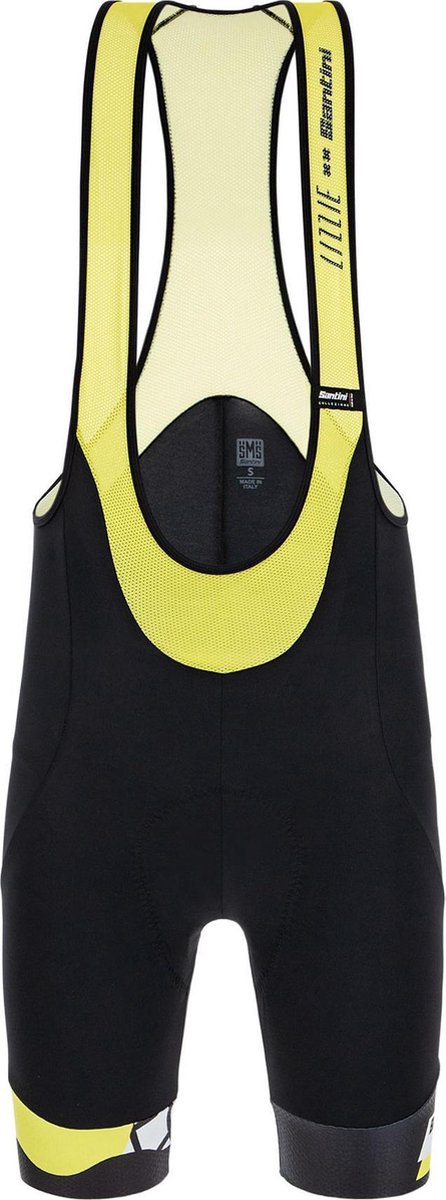 Santini Fietsbroek - Maat M  - Vrouwen - geel/zwart