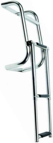 Titan Marine 3-treeds telescopische RVS Zwemtrap spiegelmontage