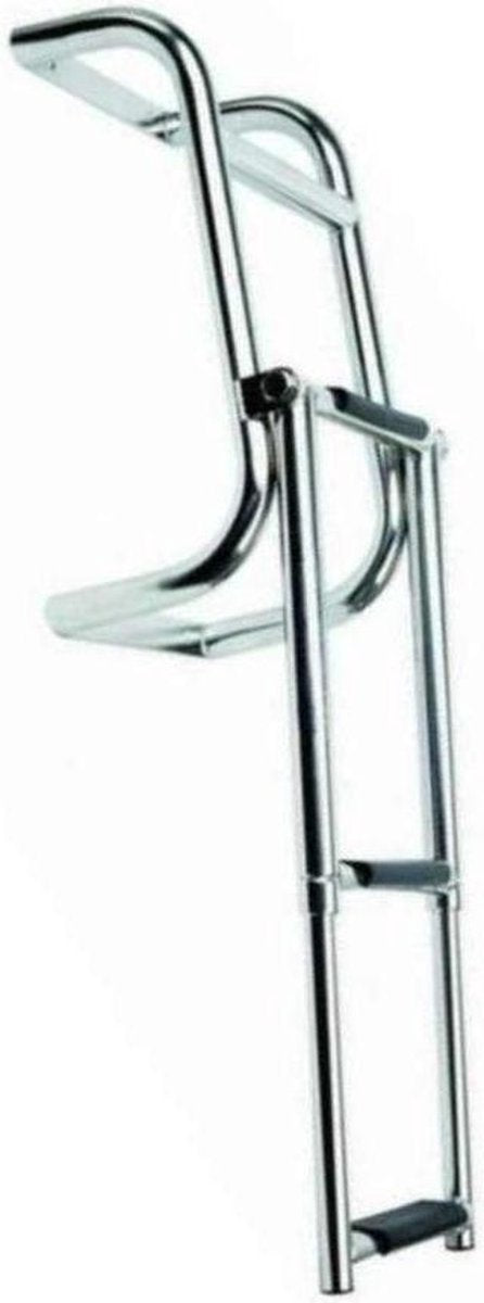 Titan Marine 3-treeds telescopische RVS Zwemtrap spiegelmontage
