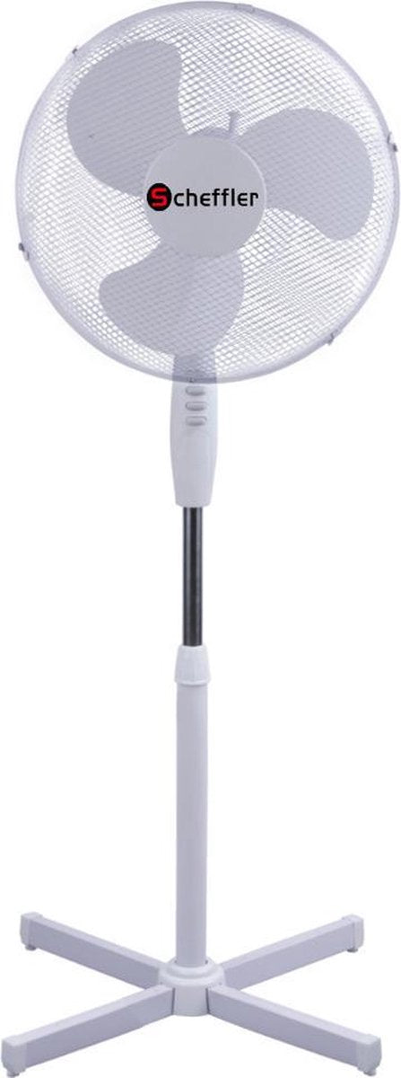 Scheffler statiefventilator 40 cm ventilator staand - 40 watt - wit