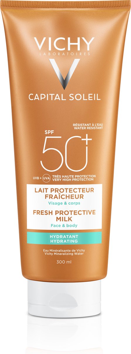 Vichy Capital Soleil Zonnebrand Melk SPF50+ - 300 ml - Hydraterend