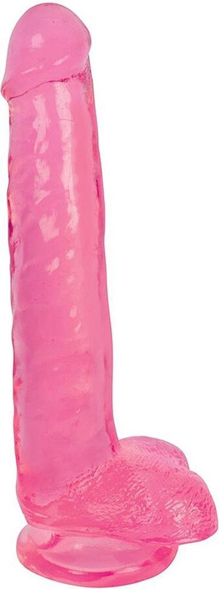 Lollicock - Dildo Slim Stick With Balls - Cherry Ice - 20.3 cm
