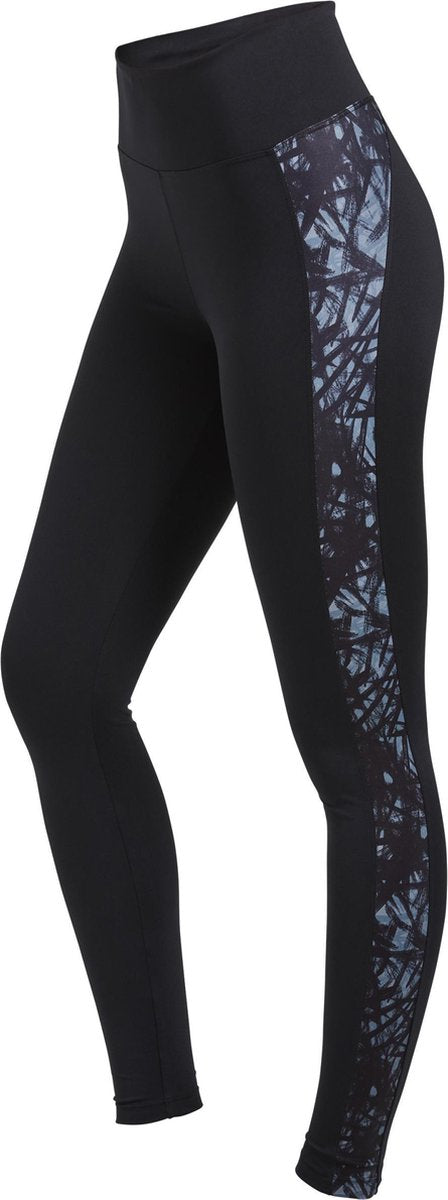 Röhnisch Sportlegging Flattering Block Dames Sketch Zwart/groen Maat Xs