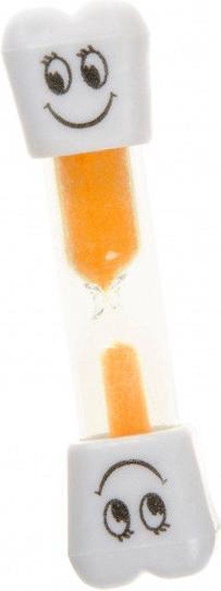 Zandloper voor het tandenpoetsen (oranje)
