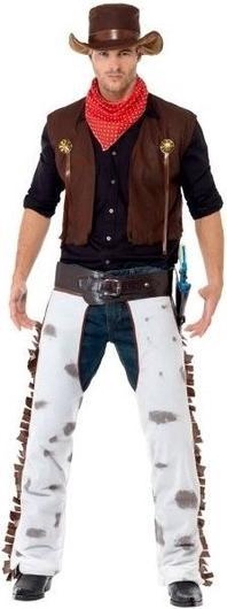 Bruin cowboy western kostuum voor heren - verkleedkleding 52-54 (L)