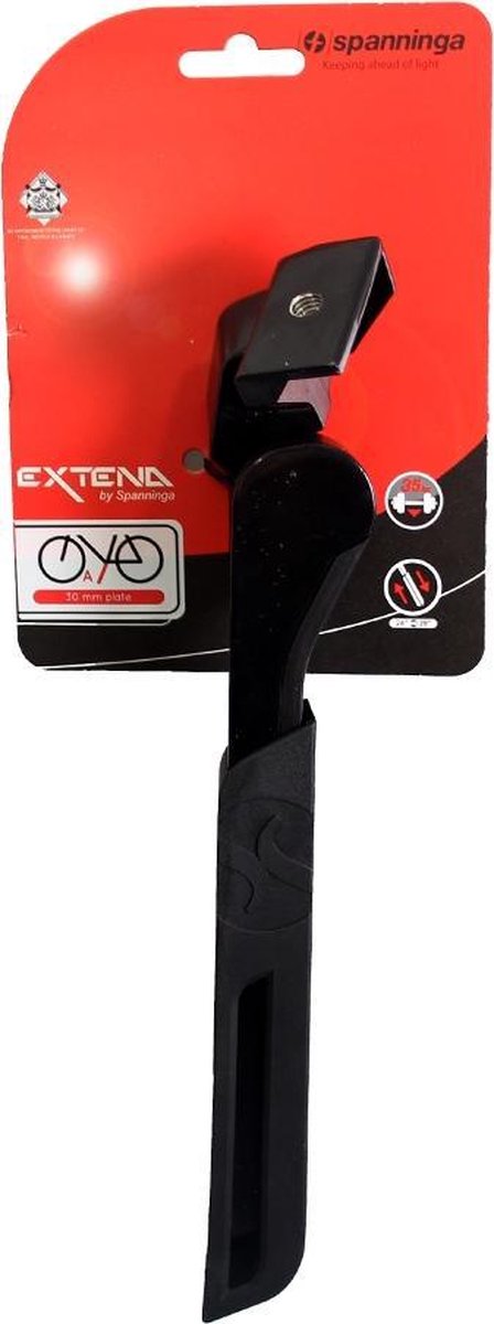 Spanninga Standaard Extend E-bike Verstelbaar 26/28 Inch Zwart