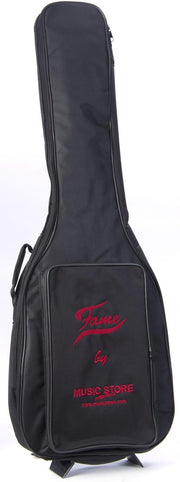 Bags voor e-gitaren - Fame E-gitaar Gigbag Basic zwart/rood Logo
