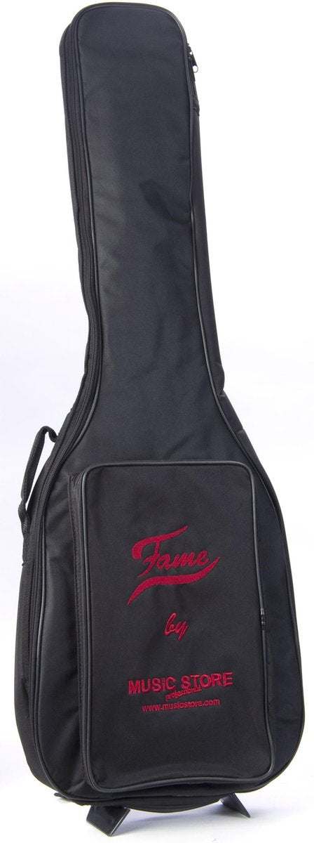 Bags voor e-gitaren - Fame E-gitaar Gigbag Basic zwart/rood Logo