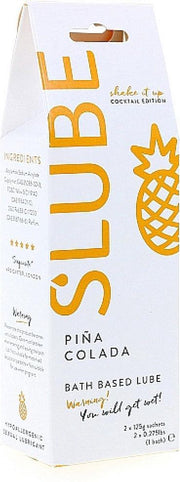 Slube – Massage en Glijmiddel Pina Colada – klein verpakking
