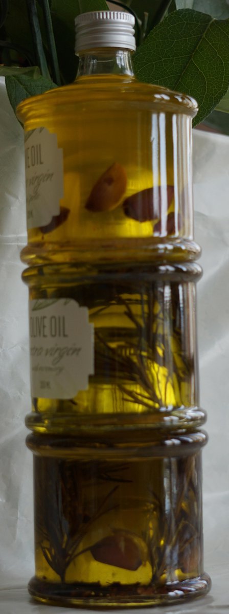 olive oil with herbs