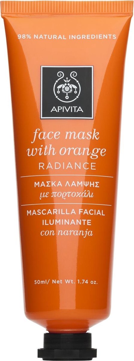 Apivita Face Care Masks & Scrubs Face Mask With Orange Masker Doffe Huid 50ml