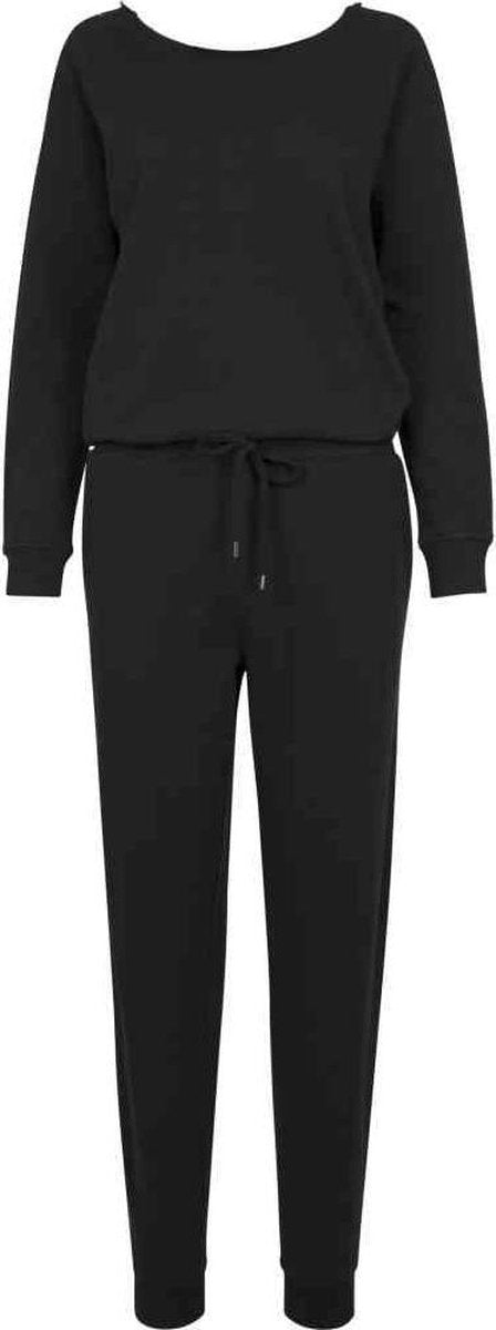 Urban Classics Jumpsuit -S- Long Sleeve Terry Zwart