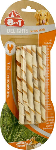 8in1 Delights Twisted Sticks - Kip - 10 x 5.5 g