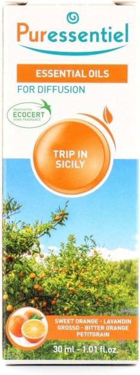 Puressentiel Essential Oils For Diffuser Trip To Sicily 30ml